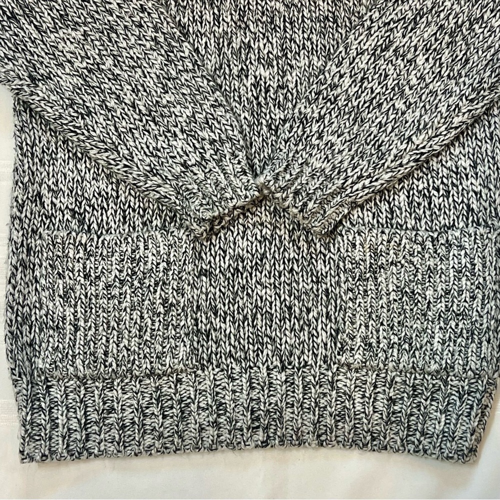 Chunky Sweater Tunic Marled Yarn Sz L Notched Neck EUC Pronto Moda SALE 1/2 OFF - Picture 6 of 12